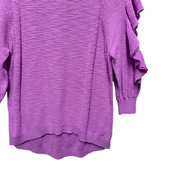 Express Ruffle Off Shoulder Knit Sweater - Picture 5 of 8